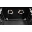 Шкаф 19" телекоммуникационный настенный,  18U 901x600х450 мм, дверь стекло, черный